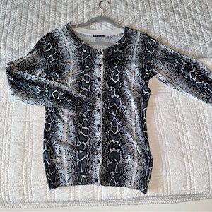 Venus python snake print cardigan small